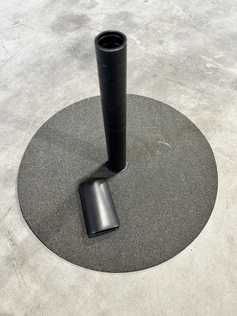 Einfassung Bitumen besandet, dm=30mm  inkl. Schrumpfschlauch