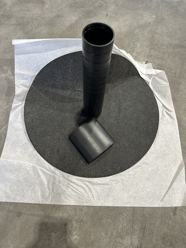 [H_A0006] Einfassung Bitumen besandet, dm=50mm inkl. Schrumpfschlauch